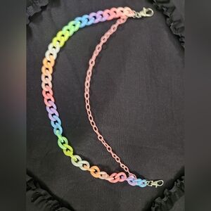 Rainbow Pastel Pant Clip On Chain